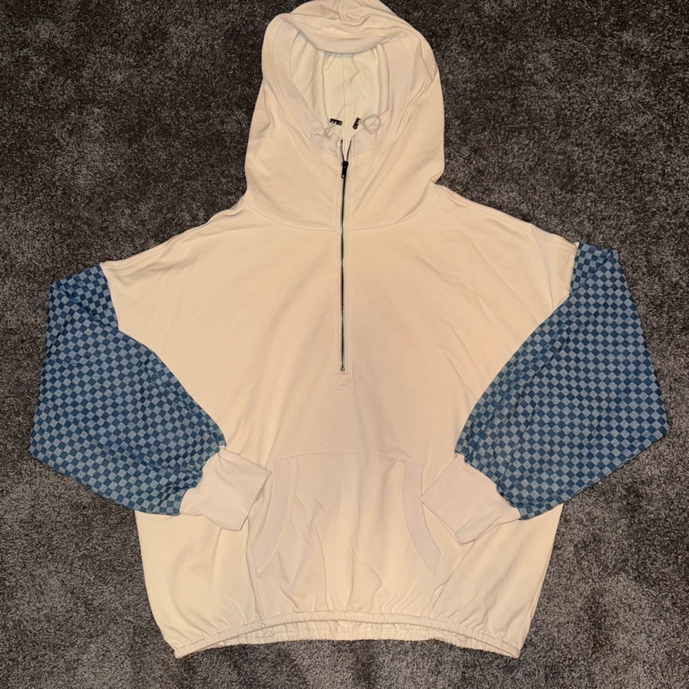 BiBi Cream Quarter Zip Hoodie